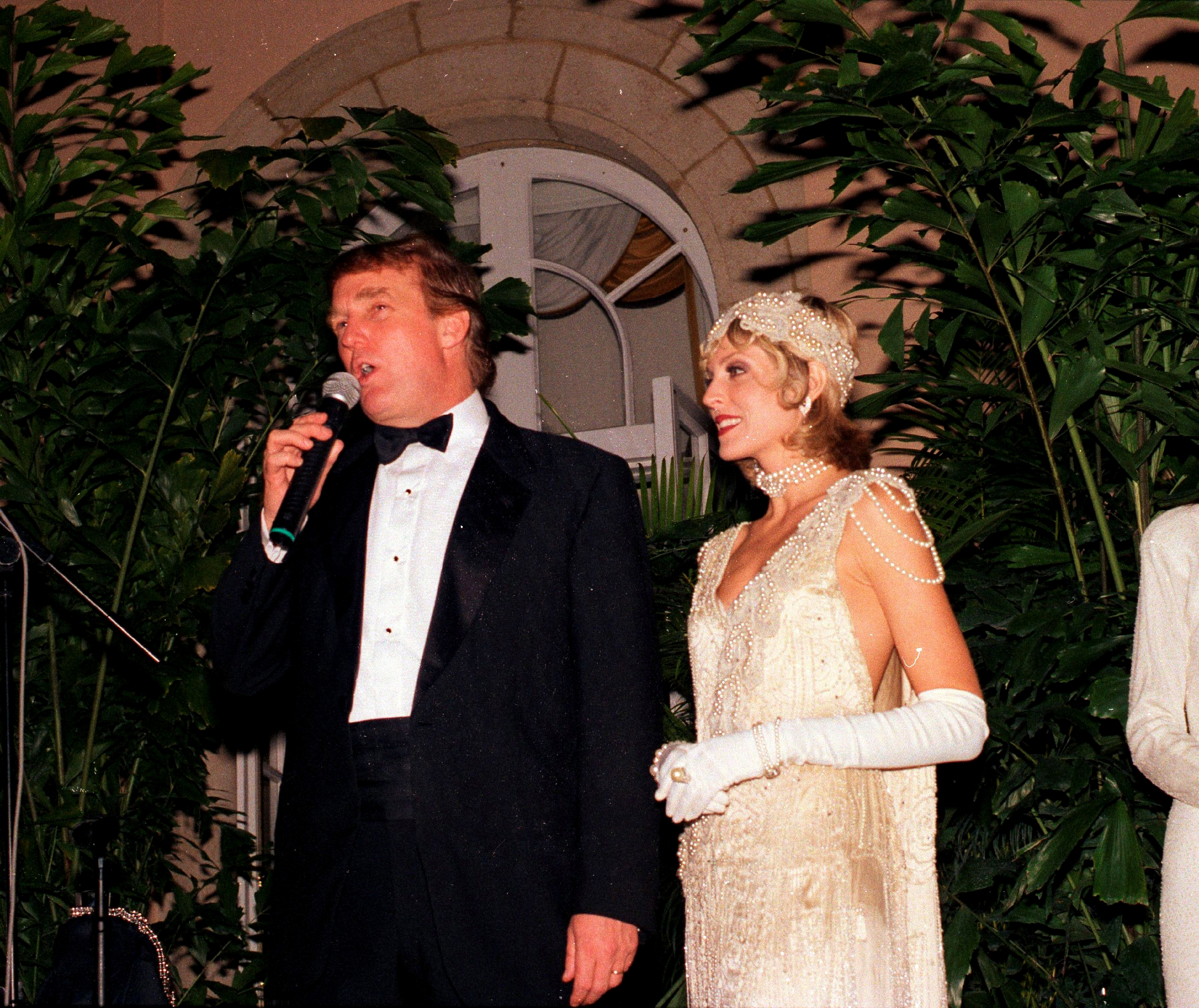 Donald Trump and Marla Maples on December 9, 1995. (Photo Credit: Davidoff Studios Photography/Getty Images)