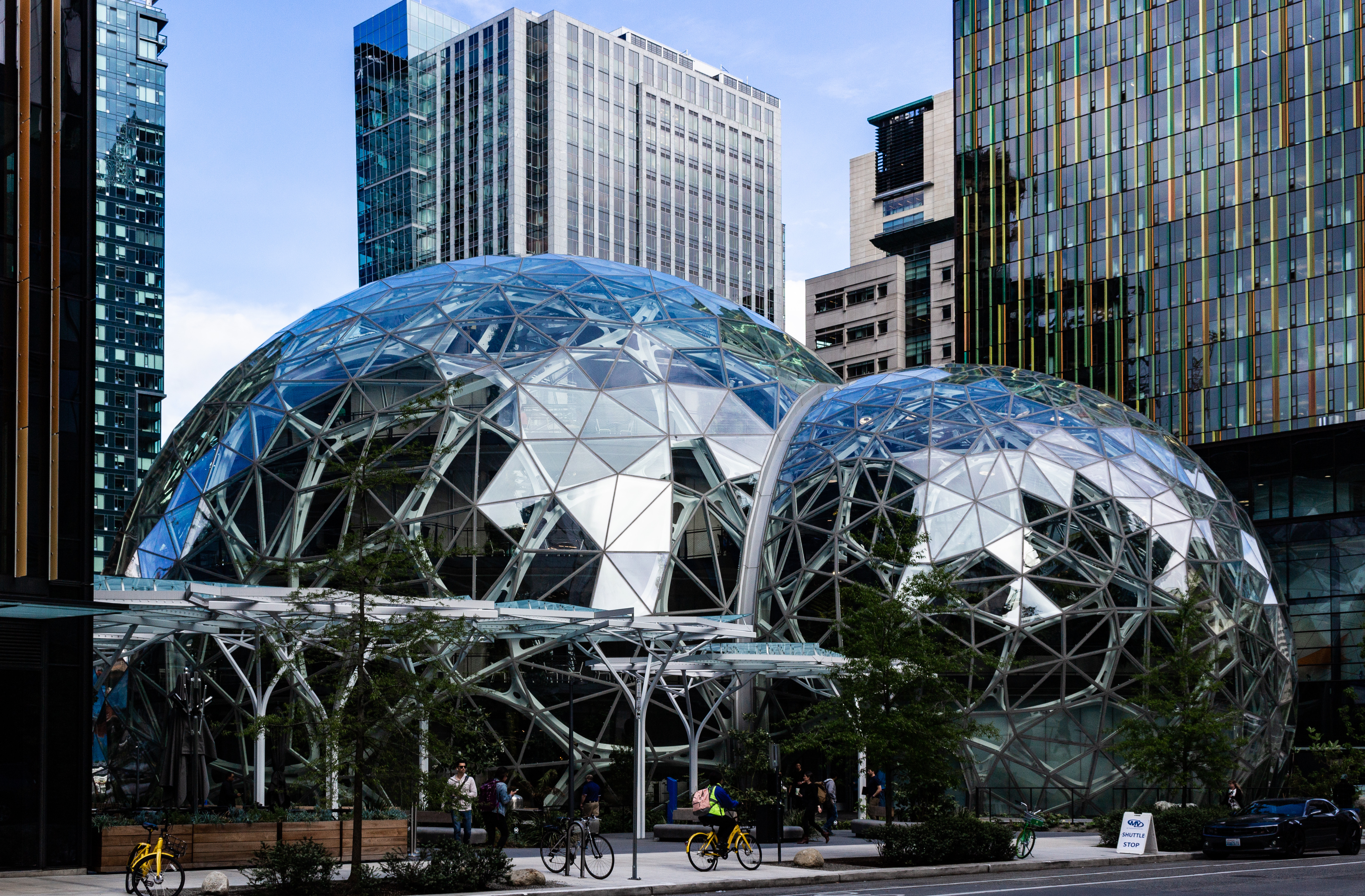 Amazon headquarters in Seattle. CREDIT: Amazon