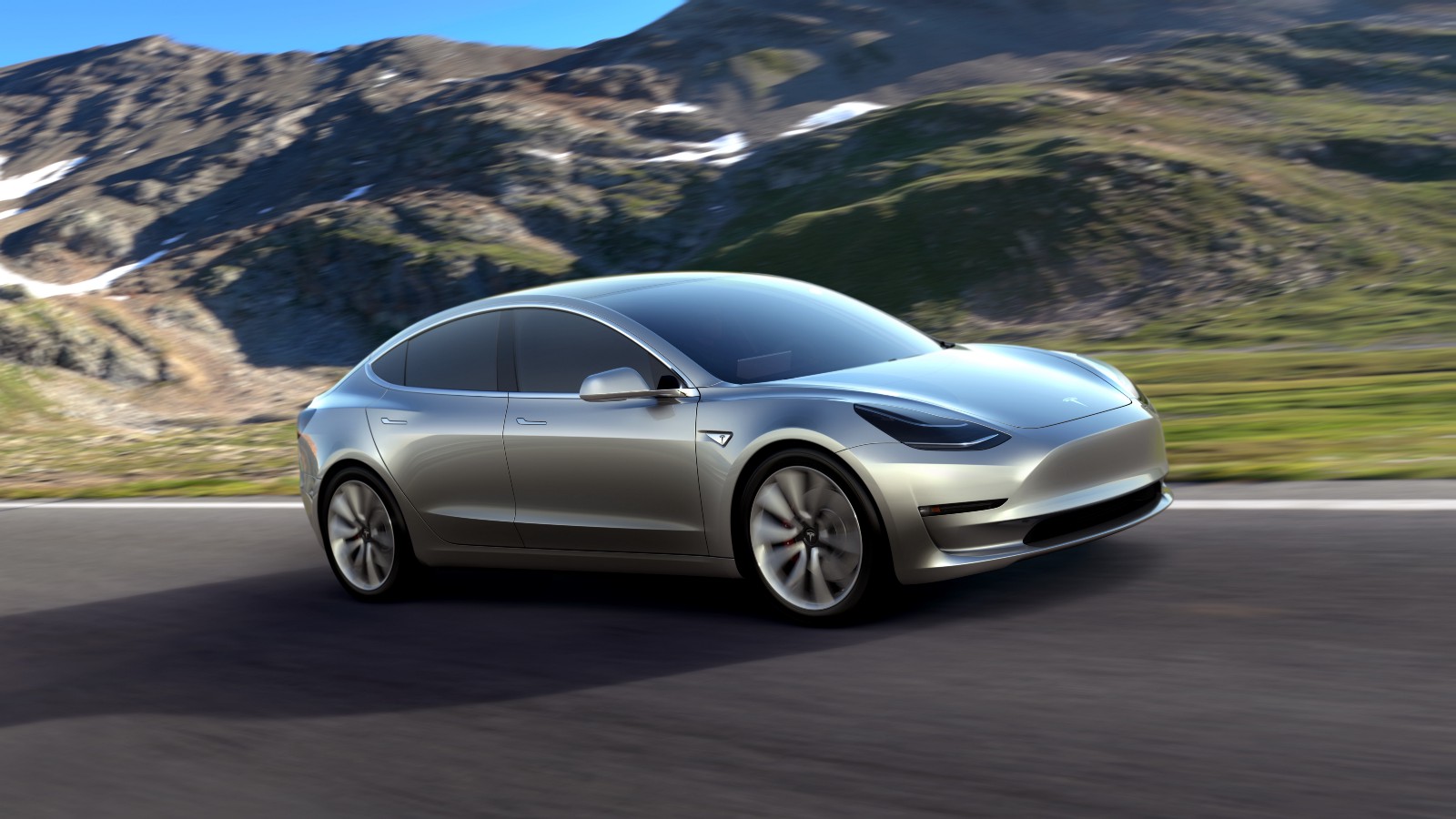 The Model 3. (Photo credit: Tesla)