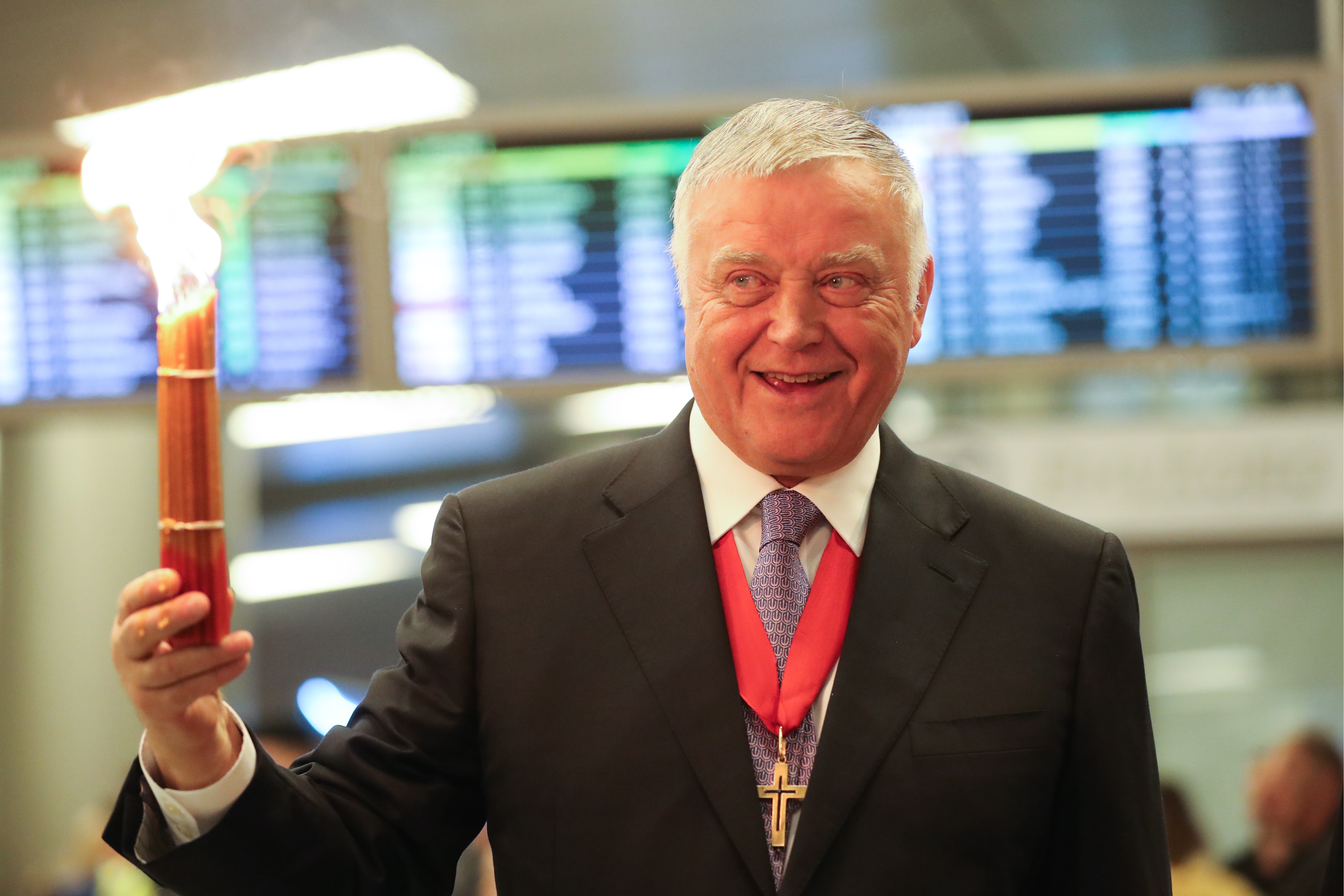 Sanctioned Russian oligarch Vladimir Yakunin holds a vanity conference every year in Greece, with a former American official slated to speak this year. CREDIT: SERGEI SAVOSTYNOV / GETTY