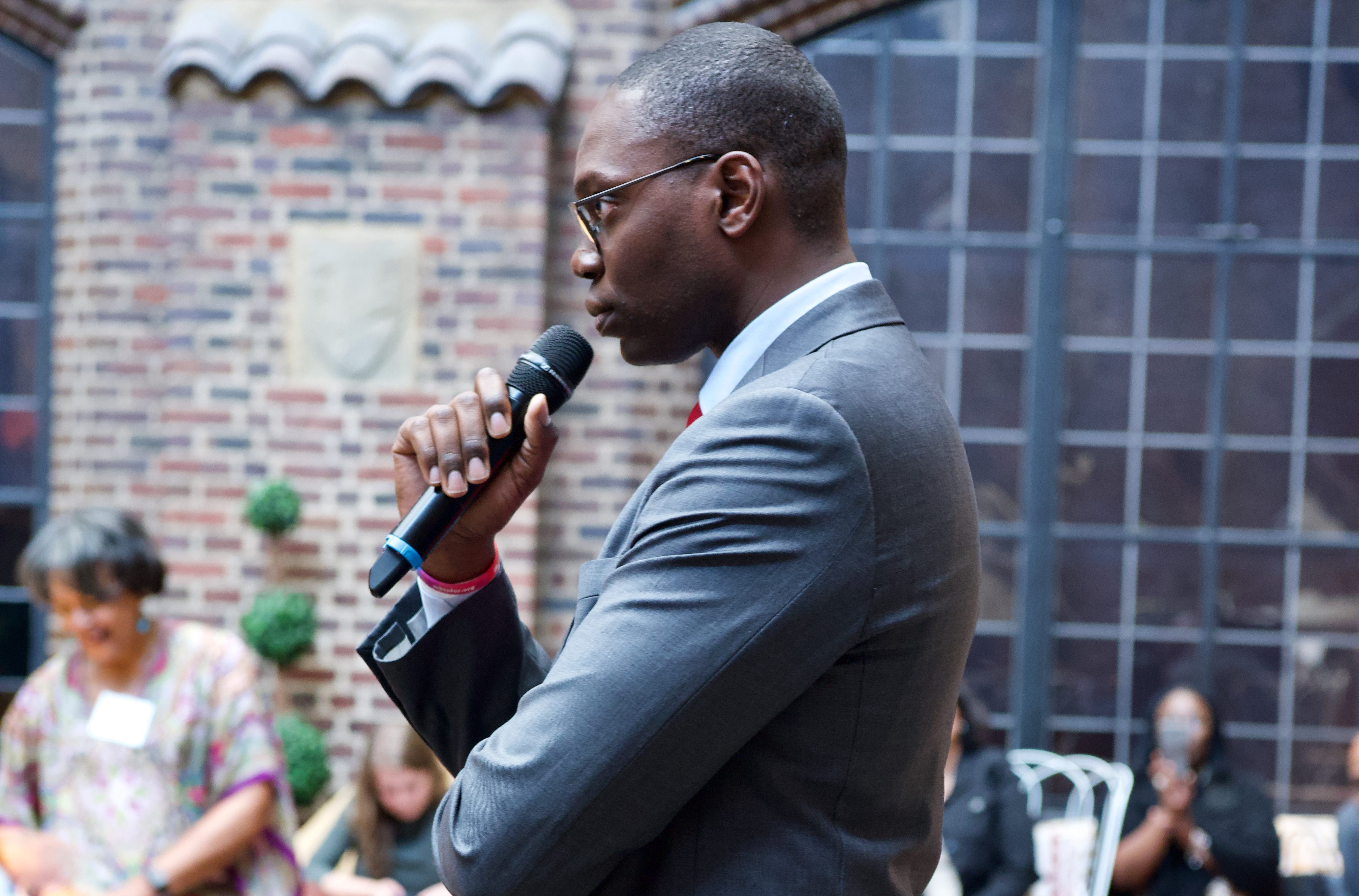 As he prepares for the second round of the 2020 Democratic presidential debates in Detroit, Michigan Lt. Gov. Garlin Gilchrist is elated the candidates are coming to his hometown but thinks they should embrace the state's challenges as national themes. (Photo by Sam Fulwood III/ThinkProgress)