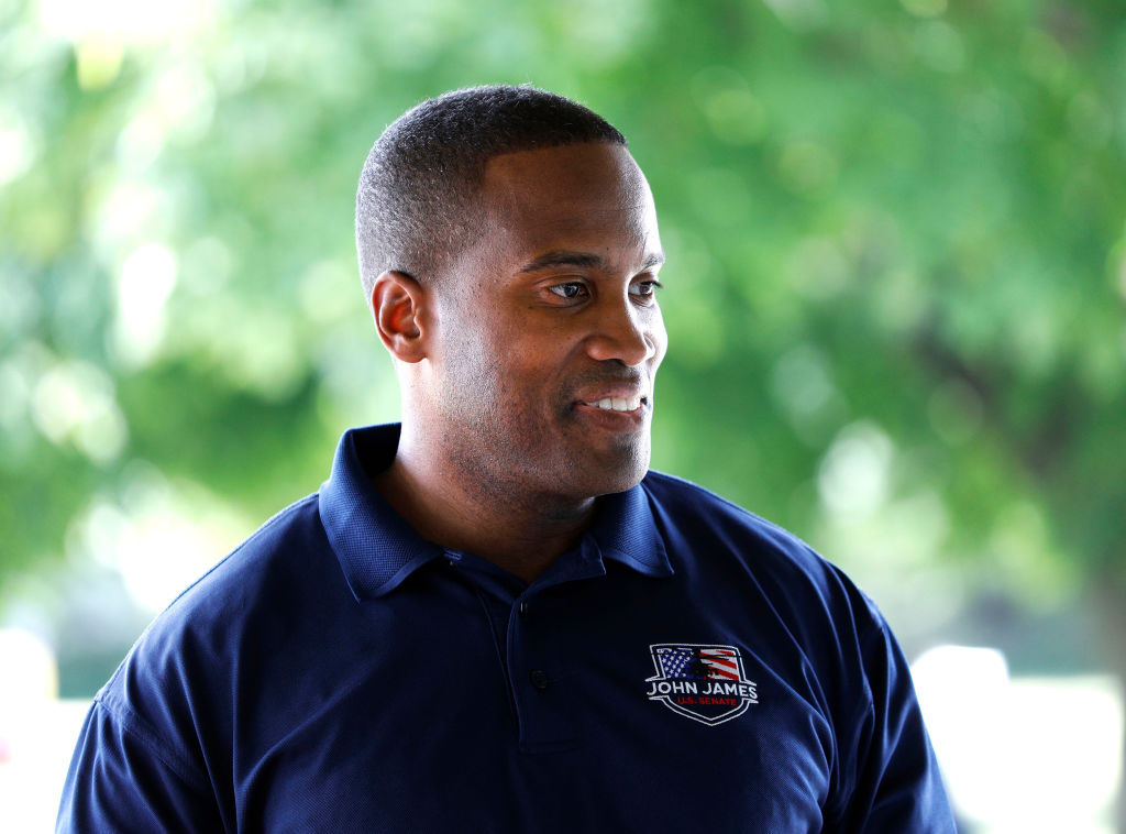 John James, Michigan Republican candidate for the U.S. Senate, thinks it is very wrong to attack the president -- except when he does it.