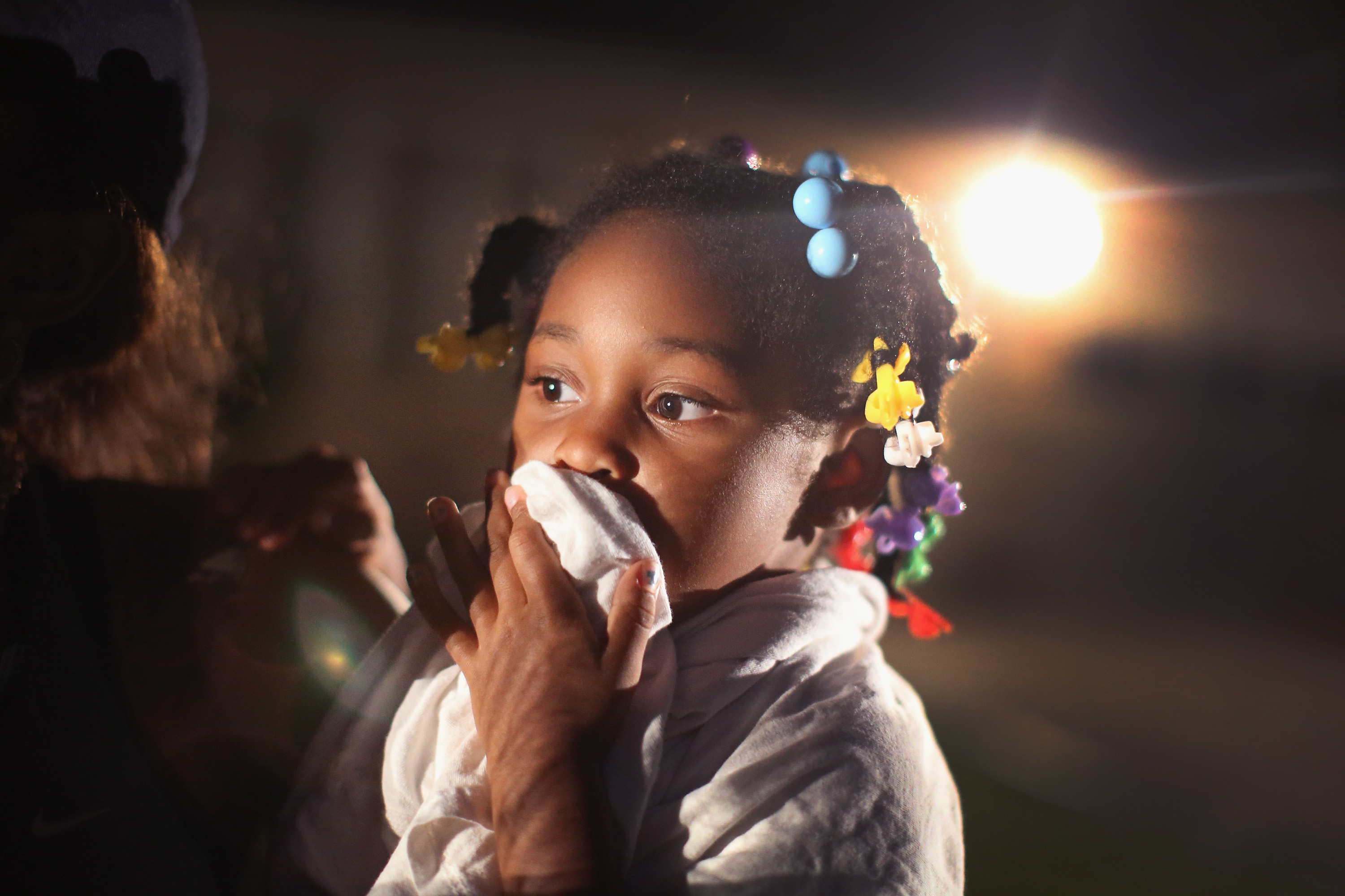 A child in Ferguson, Missouri, August 2014. CREDIT: Scott Olson/Getty Images