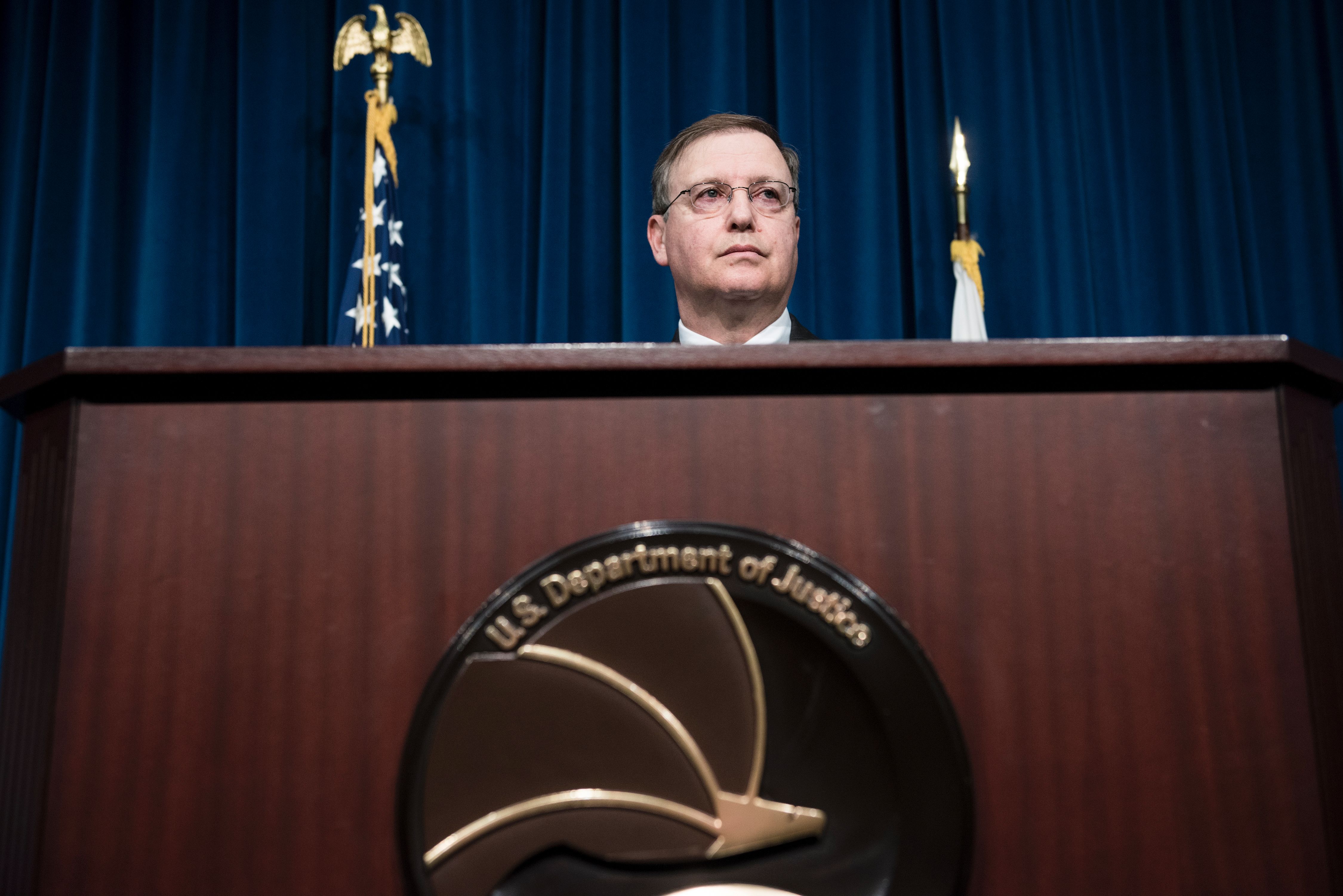 Acting Drug Enforcement Administration (DEA) Administrator Chuck Rosenberg. CREDIT: BRENDAN SMIALOWSKI/AFP/Getty Images