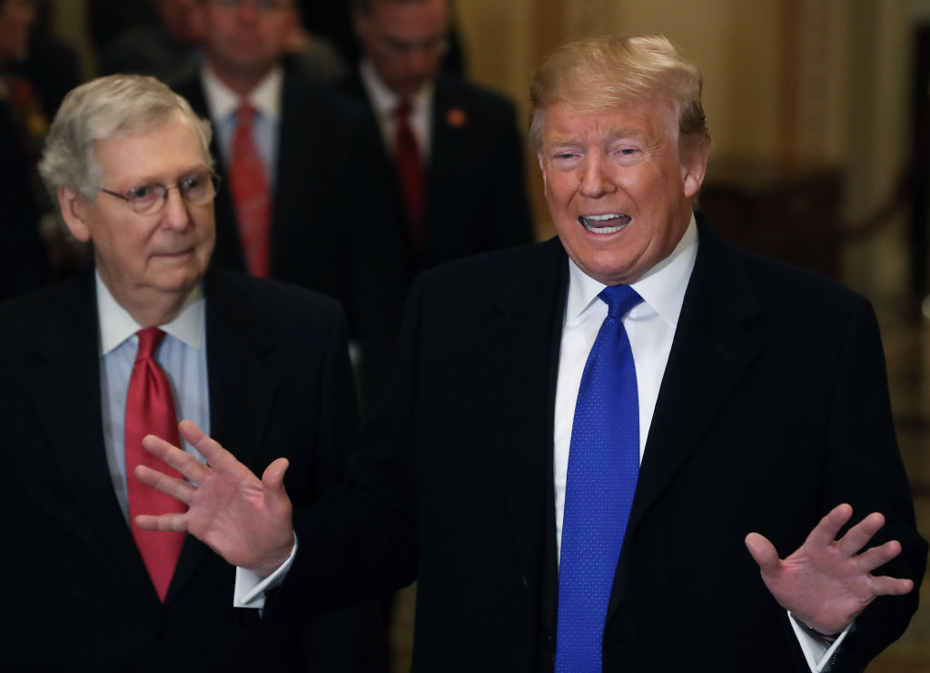 Senate Majority Leader Mitch McConnell (R-KY) does not plan to decide what to do about gun violence until President Donald Trump decides whether he wants to do what he said he wanted to do.